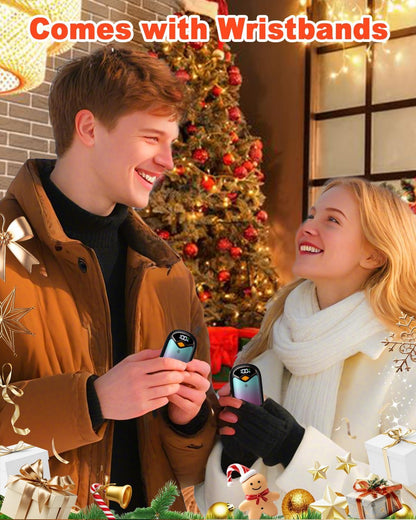 Hand Warmers Rechargeable - Electric Hand Warmer Rechargeable 2 Pack, LED Digital Display, 4 Heat Levels Reusable, USB, Magnetic Portable Handwarmers for Golf/Camping/Hunting, Gift for Women, Men