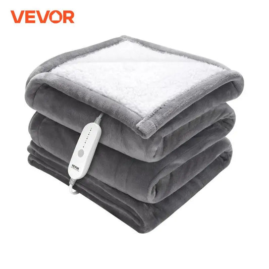 VEVOR Heated Blanket Electric Soft Flannel & Sherpa Heating Blanket