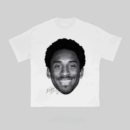 Basketball Kobe Bryant Graphics Printed Short Sleeved Round Neck Y2k T-shirt Men Clothing New in Top & Tees Mens Clothes