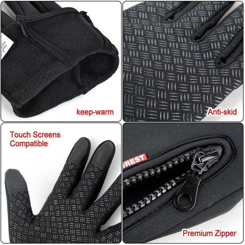 Winter Warm Gloves Touch Screen Gloves for Men Women Anti-Slip Driving Cycling Sports Gloves Waterproof Snow Gloves Ski Gloves