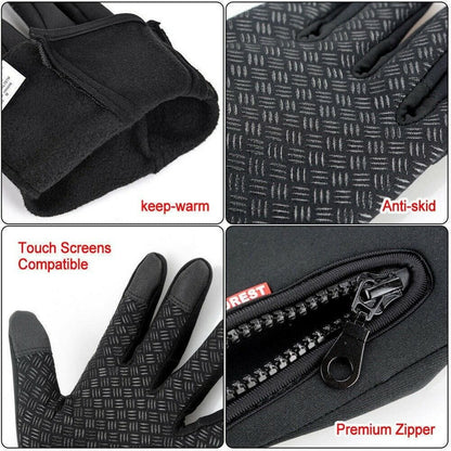 Winter Warm Gloves Touch Screen Gloves for Men Women Anti-Slip Driving Cycling Sports Gloves Waterproof Snow Gloves Ski Gloves