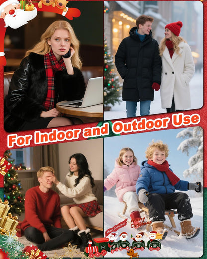 Hand Warmers Rechargeable - Electric Hand Warmer Rechargeable 2 Pack, LED Digital Display, 4 Heat Levels Reusable, USB, Magnetic Portable Handwarmers for Golf/Camping/Hunting, Gift for Women, Men